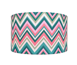 Zig Zag in Watermelon lampshade