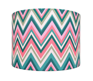 Zig Zag in Watermelon lampshade