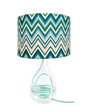 Zig Zag in Blue Fig medium lamp