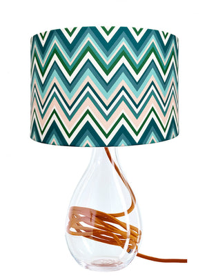 Zig Zag in Blue Fig medium lamp