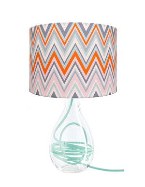 Zig Zag in Clementine lampshade