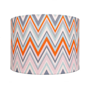 Zig Zag in Clementine lampshade