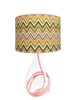 Zig Zag in Papaya lampshade