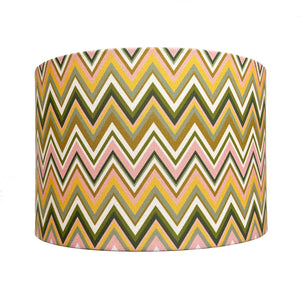 Zig Zag in Papaya lampshade