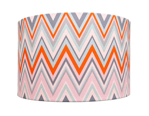 Zig Zag in Clementine lampshade
