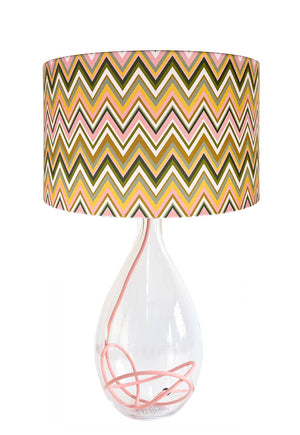 Zig Zag in Papaya lampshade