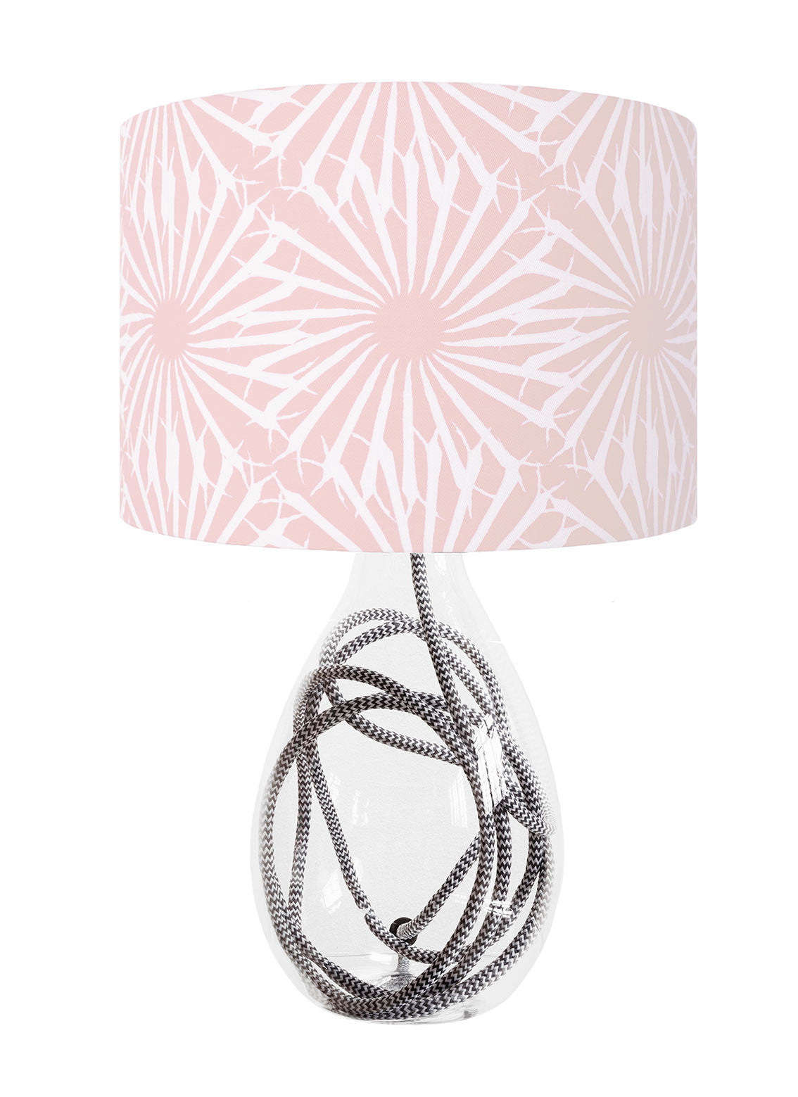 Beak Street in Rose<br />cotton lampshade