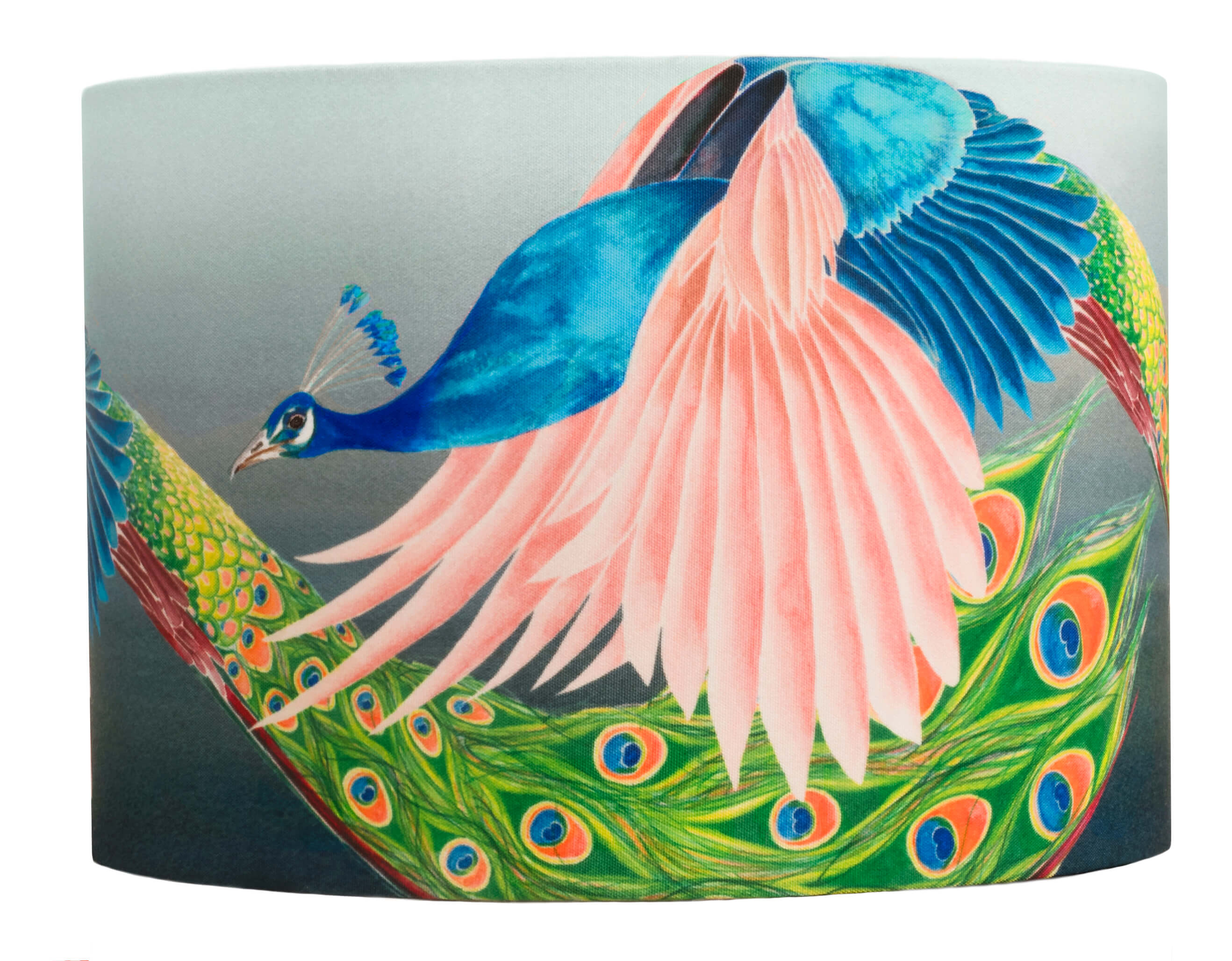 Peacock lampshade by Anna Jacobs - Flying Peacock - medium size cut out
