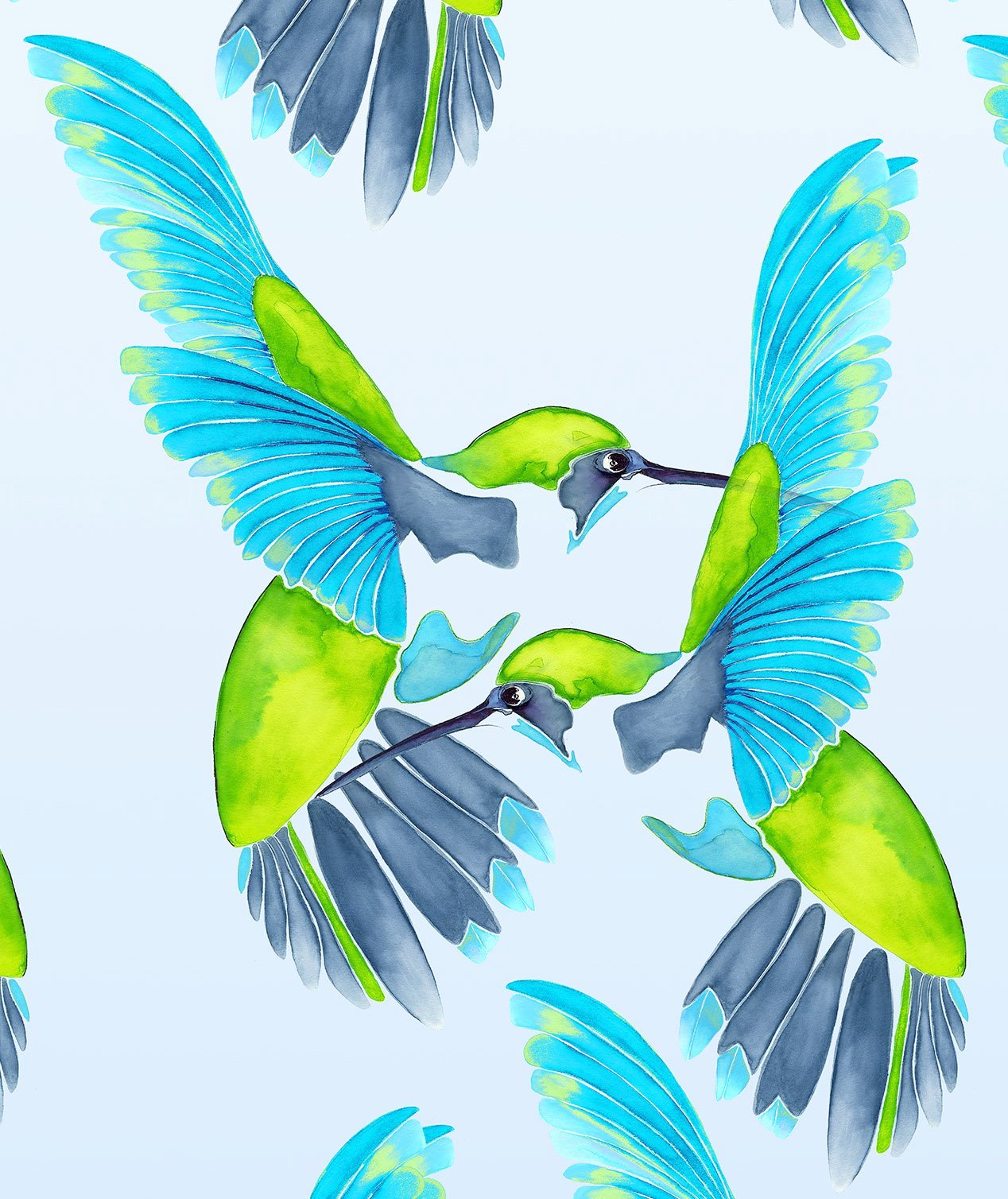 Sipping Nectar wallpaper artwork detail by Anna Jacobs