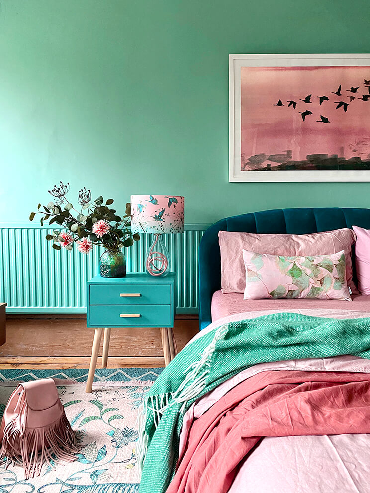 Flight at Dusk<br />canvas lampshade