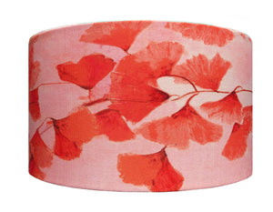 Ginkgo in Coral lampshade