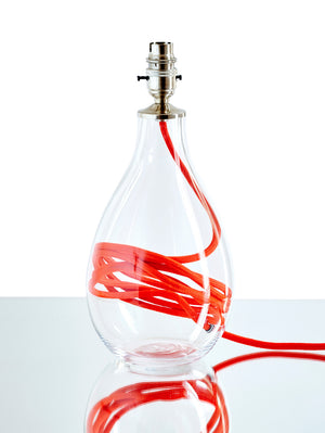 Lamp base<br />vivid red flex