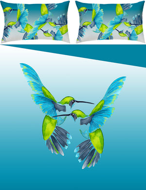 Sipping Nectar bed linen by Anna Jacobs - flat image to show full set