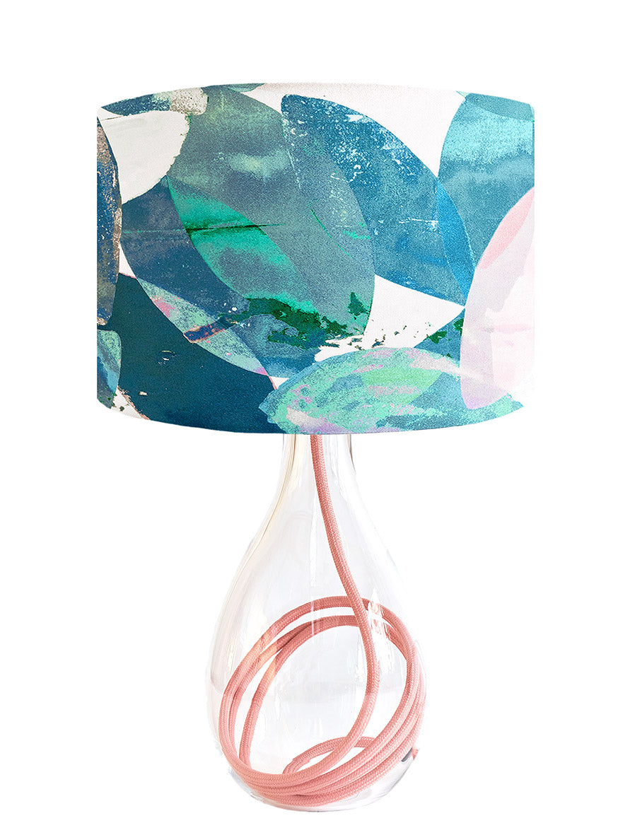 Falling Leaves in Winter medium lamp on Indigo flex by Anna Jacobs