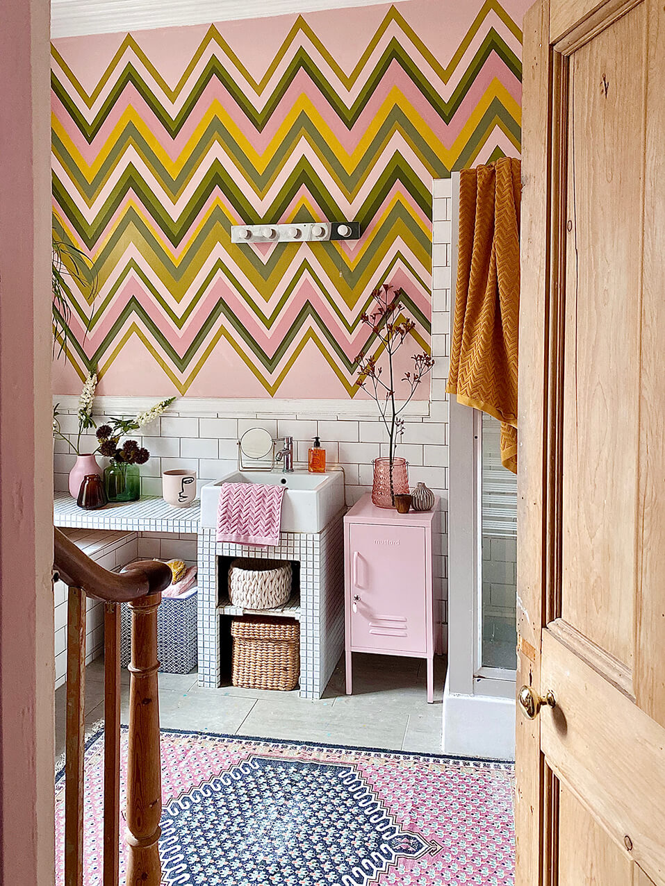 Zig Zag Coco Rose<Br>wallpaper