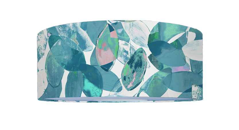 Falling Leaves in Winter<br />cotton lampshade