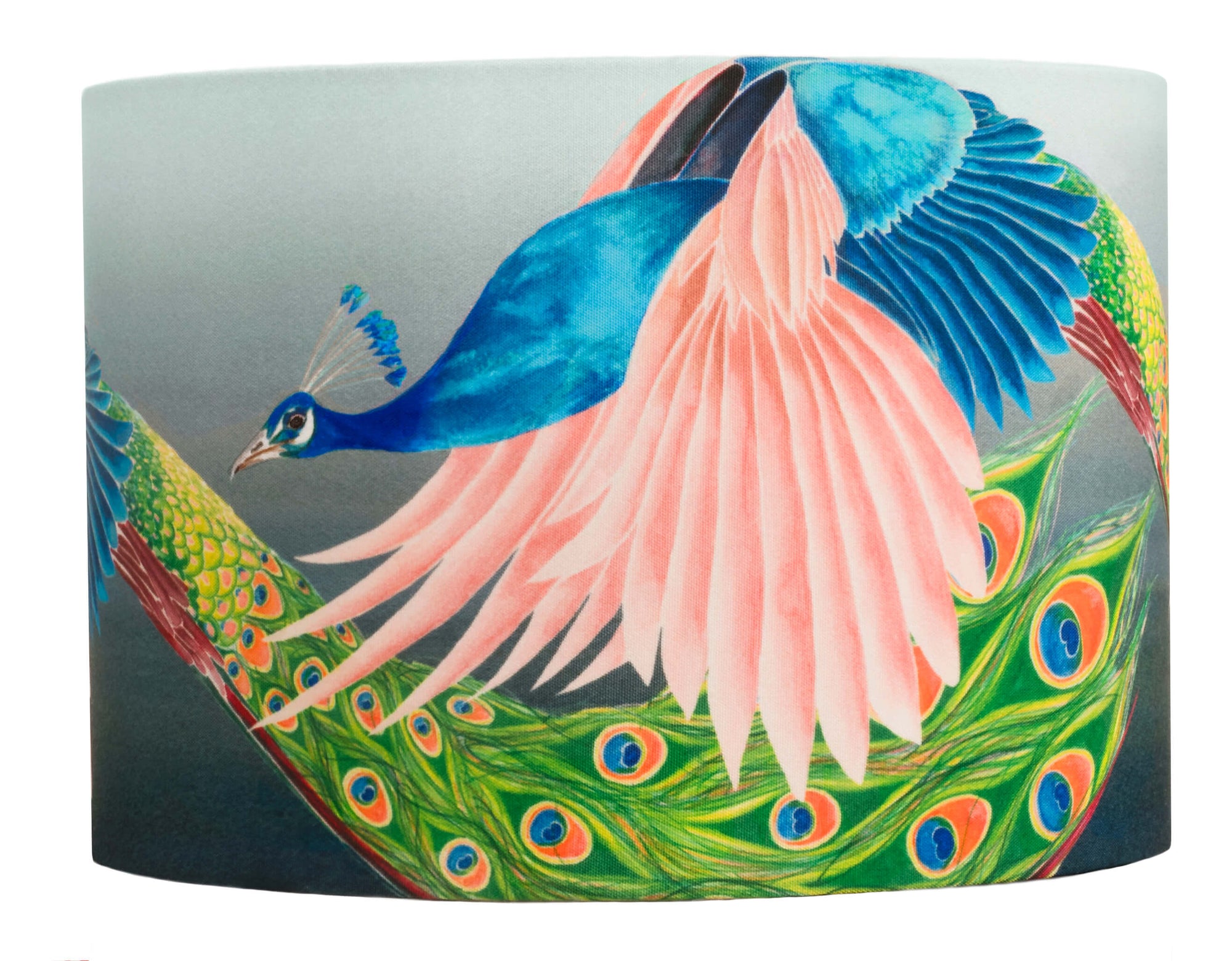 Peacock lampshade by Anna Jacobs - Flying Peacock - medium size cut out