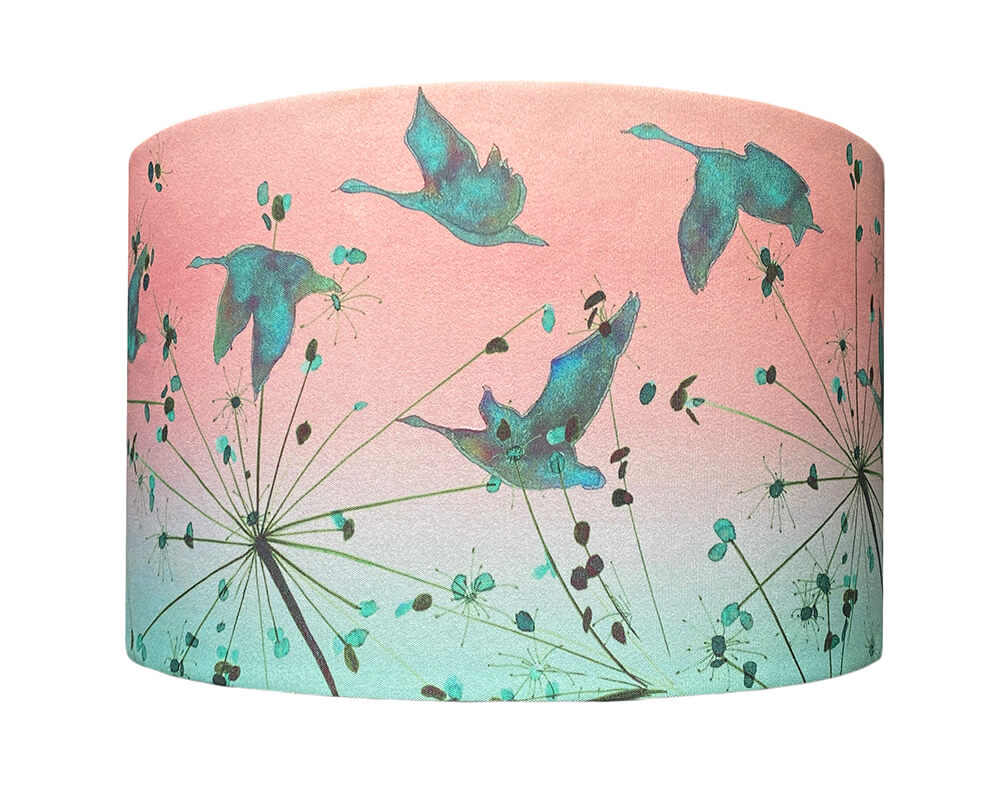 Flight at Dusk<br />canvas lampshade