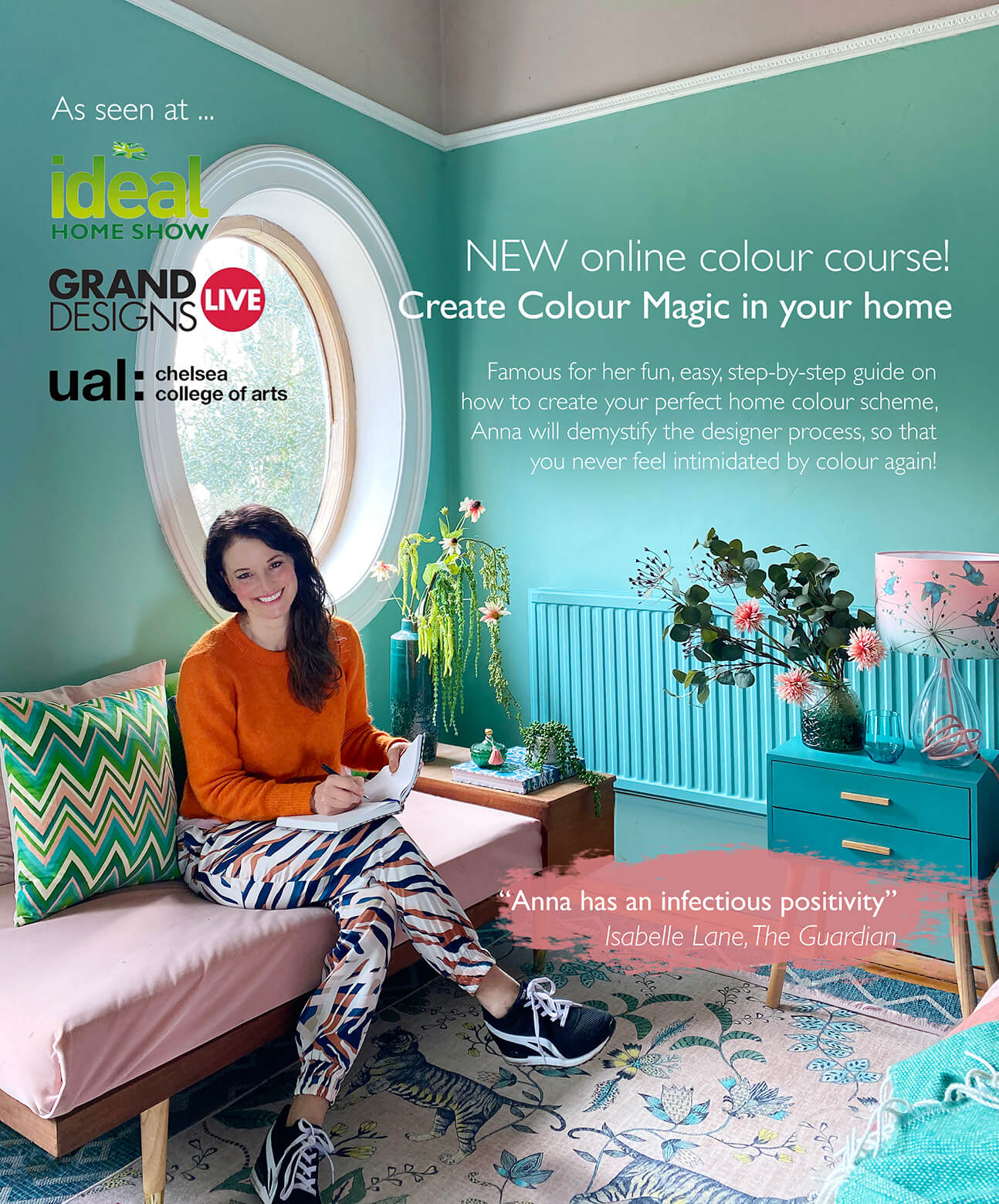 Online course with The Colour Doctor, Anna Jacobs - Create Colour Magic in Your Home
