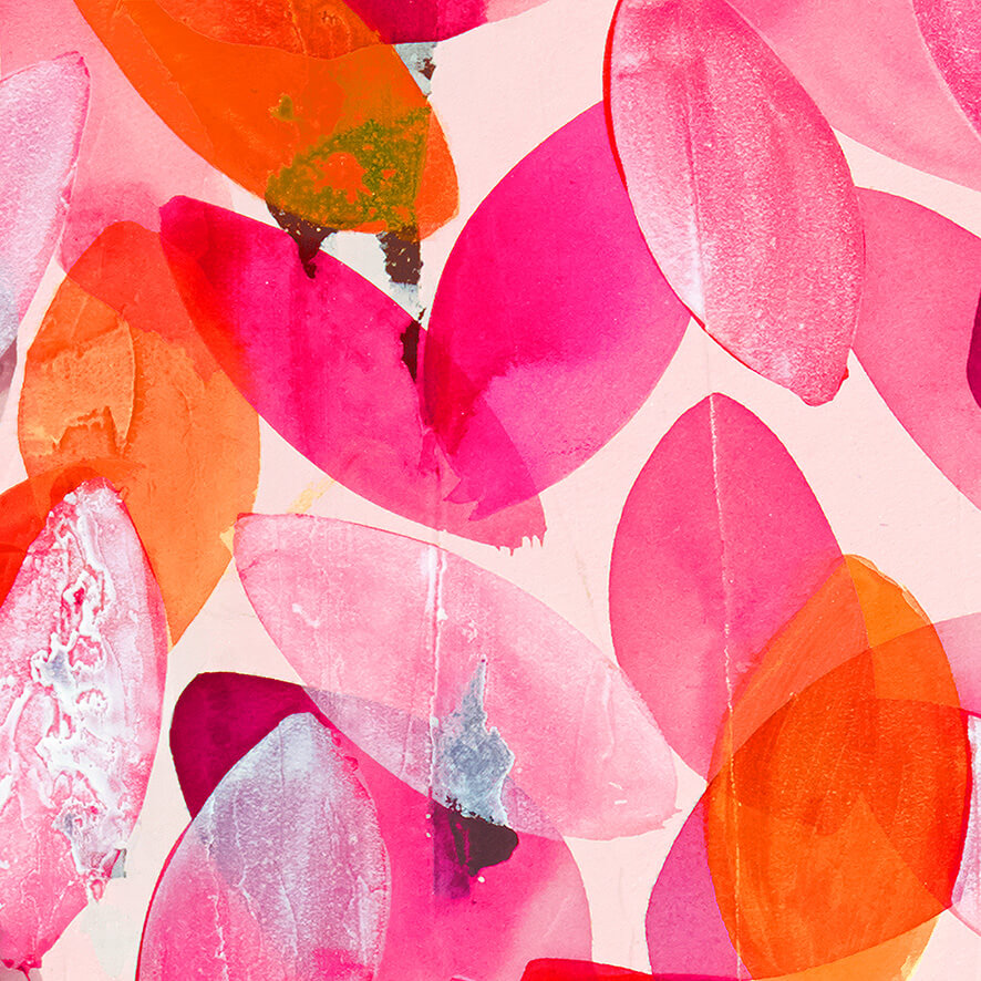 Falling Leaves in Autumn<br/>greeting card