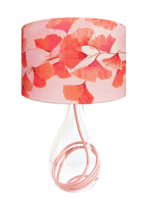 Ginkgo in Coral lampshade