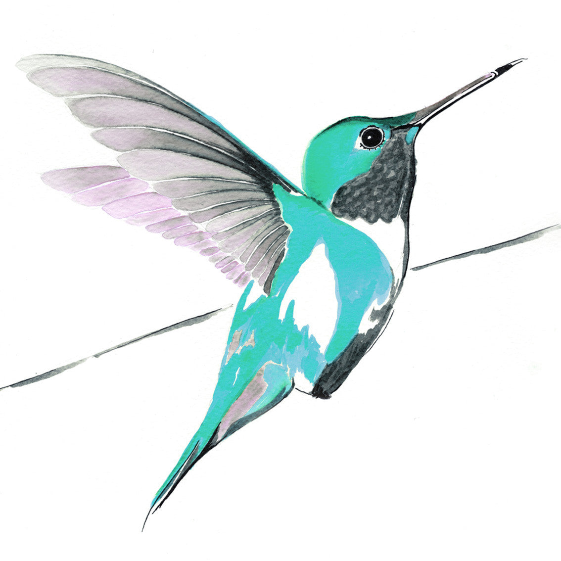 Hummer in Blue<br/>greeting card