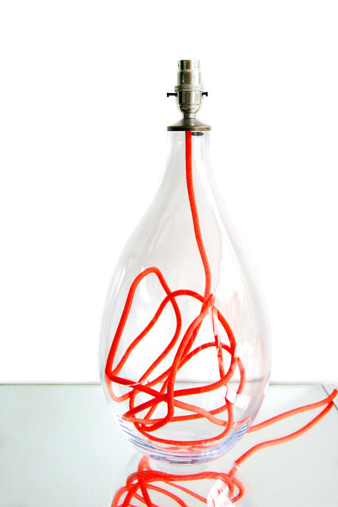 Lamp base<br />vivid red flex