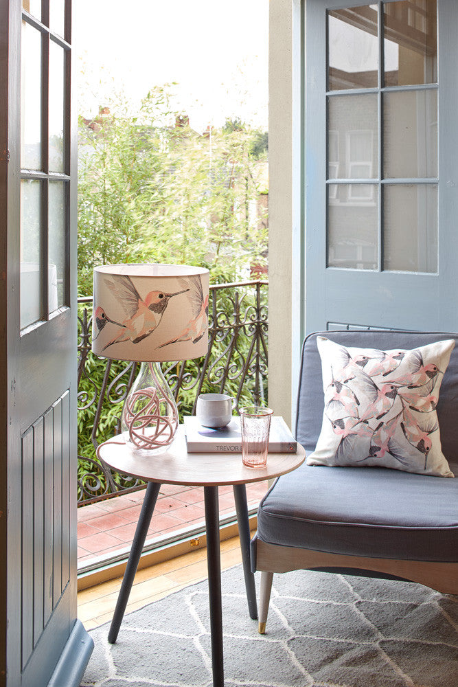 Rose Hummer<br />linen cushion