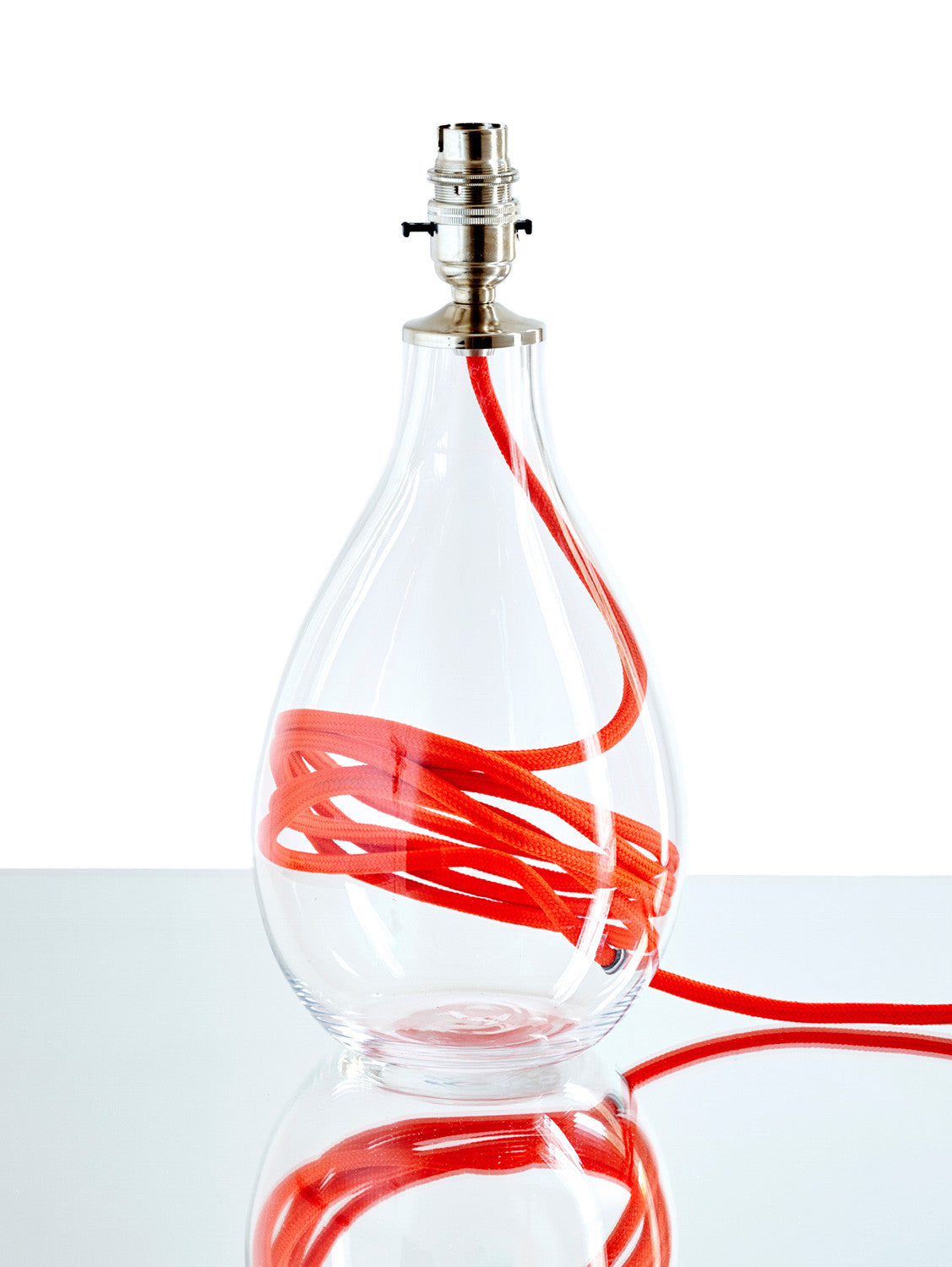 Lamp base<br />vivid red flex