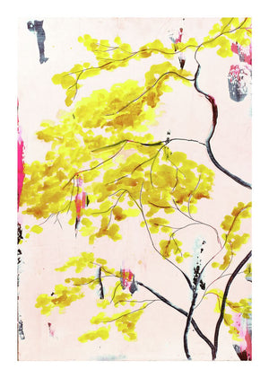 Chinese Tree on Blush<br/>print