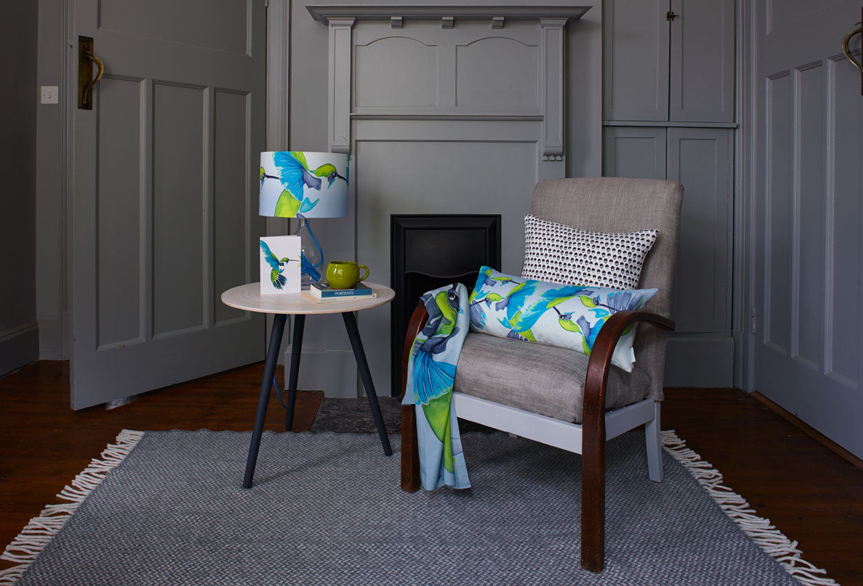Sipping nectar<br />soft linen bolster
