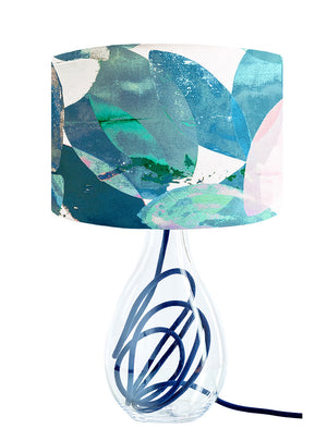Falling Leaves in Winter medium lamp on Indigo flex by Anna Jacobs